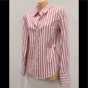 Robert Graham Pink and White Striped Button Down